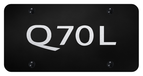 Infiniti Q70L License Plate - Laser Etched Black License Plate - PL.Q70L.EB