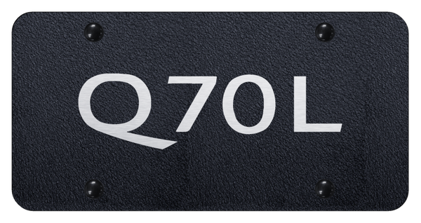 Infiniti Q70L License Plate - Laser Etched Rugged Black License Plate - PL.Q70L.ERB