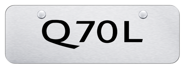 Infiniti Q70L Mini Plate - Laser Etched Brushed License Plate - PL.Q70L.ESM