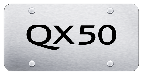 Infiniti QX50 License Plate - Laser Etched Brushed License Plate - PL.QX50.ES