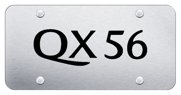 Infiniti QX56 License Plate - Laser Etched Brushed License Plate - PL.QX56.ES