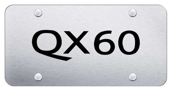 Infiniti QX60 License Plate - Laser Etched Brushed License Plate - PL.QX60.ES