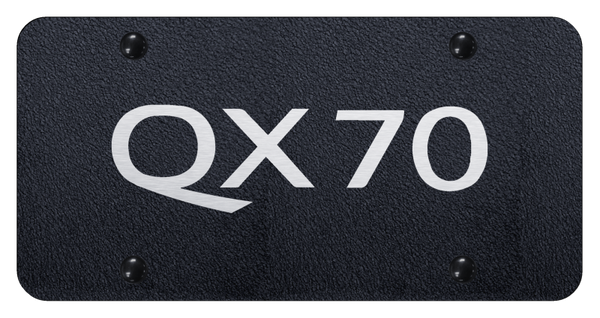 Infiniti QX70 License Plate - Laser Etched Rugged Black License Plate - PL.QX70.ERB