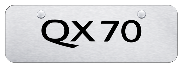 Infiniti QX70 Mini Plate - Laser Etched Brushed License Plate - PL.QX70.ESM