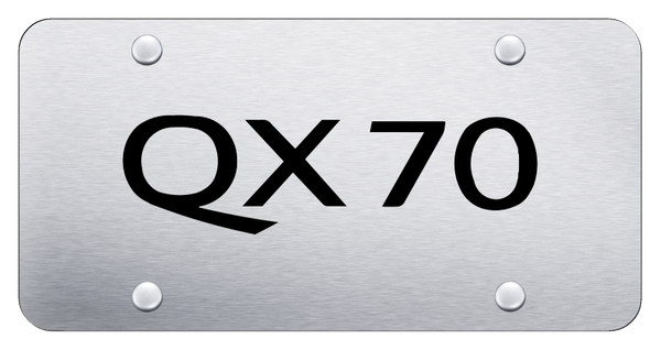 Infiniti QX70 License Plate - Laser Etched Brushed License Plate - PL.QX70.ES