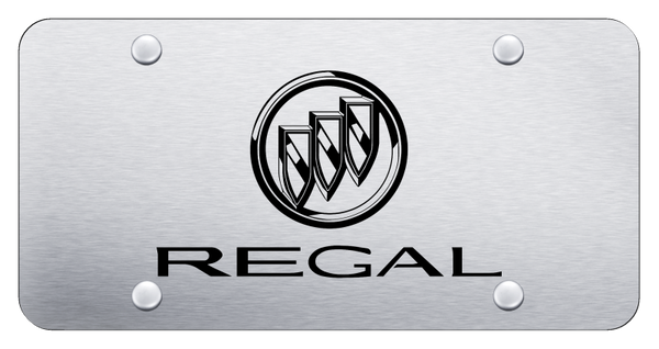 Buick Regal License Plate - Laser Etched Brushed License Plate - PL.REG.ES