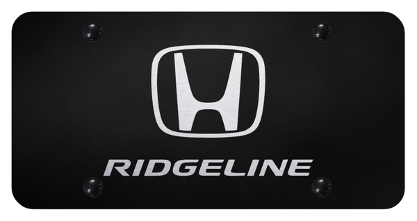 Honda Ridgeline License Plate - Laser Etched Black License Plate - PL.RID.EB