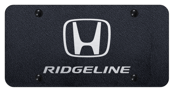 Honda Ridgeline License Plate - Laser Etched Rugged Black License Plate - PL.RID.ERB