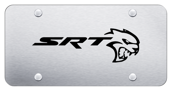 Dodge SRT Hellcat License Plate - Laser Etched Brushed License Plate - PL.SRTH.ES