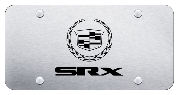 Cadillac SRX License Plate - Laser Etched Brushed License Plate - PL.SRX.ES