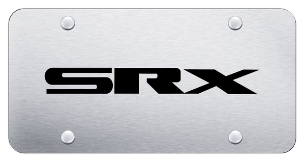 Cadillac SRX Name License Plate - Laser Etched Brushed License Plate - PL.SRX.N.ES