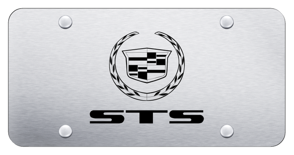 Cadillac STS License Plate - Laser Etched Brushed License Plate - PL.STS.ES