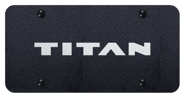 Nissan Titan License Plate - Laser Etched Rugged Black License Plate - PL.TIT.ERB