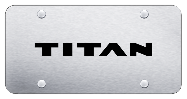 Nissan Titan License Plate - Laser Etched Brushed License Plate - PL.TIT.ES