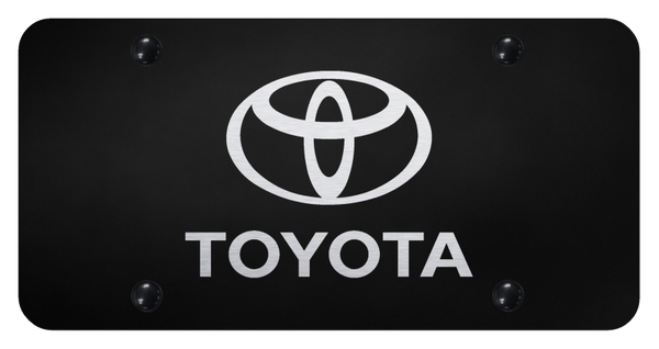 Toyota Toyota License Plate - Laser Etched Black License Plate - PL.TOY.EB