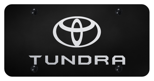 Toyota Tundra License Plate - Laser Etched Black License Plate - PL.TUN.EB