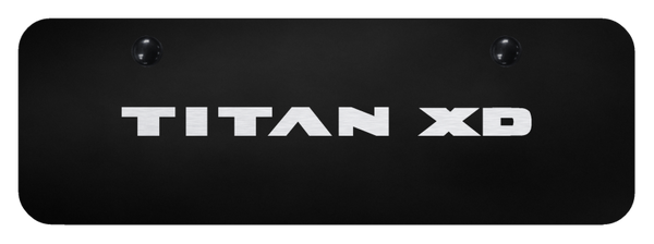 Nissan Titan XD Mini Plate - Laser Etched Black License Plate - PL.TXD.EBM