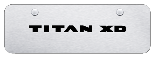 Nissan Titan XD Mini Plate - Laser Etched Brushed License Plate - PL.TXD.ESM