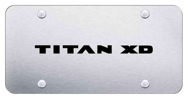 Nissan Titan XD License Plate - Laser Etched Brushed License Plate - PL.TXD.ES