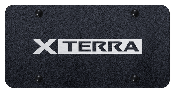 Nissan Xterra License Plate - Laser Etched Rugged Black License Plate - PL.XTE.ERB