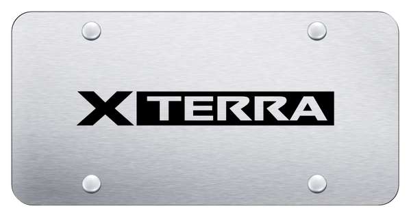 Nissan Xterra License Plate - Laser Etched Brushed License Plate - PL.XTE.ES