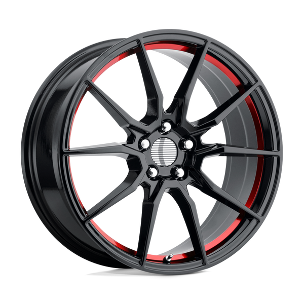 Performance Replicas PR193 GLOSS BLACK RED MACHINED Wheels for 2013-2018 ACURA MDX [] - 18X9 30 mm - 18"  - (2018 2017 2016 2015 2014 2013)