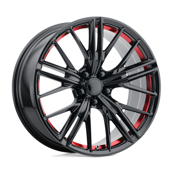 Performance Replicas PR194 GLOSS BLACK RED MACHINED Wheels for 2009-2014 ACURA TL [] - 20X9 30 mm - 20"  - (2014 2013 2012 2011 2010 2009)
