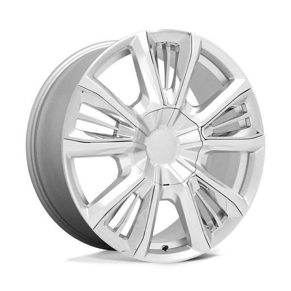 Performance Replicas PR212 SILVER WITH CHROME ACCENTS Wheels for 2021-2022 GMC YUKON [] - 22X9 28 MM - 22"  - (2022 2021)