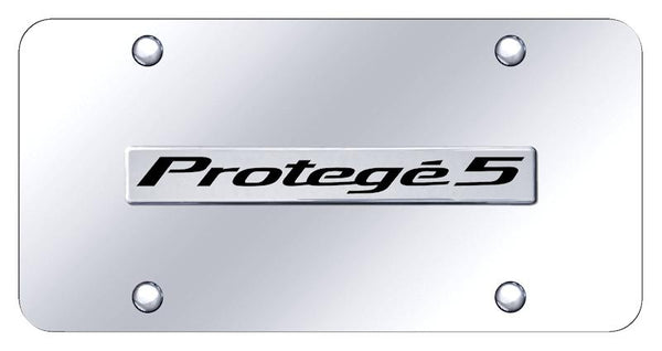 Mazda Protege 5 Chrome on Chrome 3D Bar License Plate - PR5.N.CC