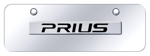 Toyota Prius Chrome on Chrome 3D Bar Mini License Plate - PRI.N.CCM