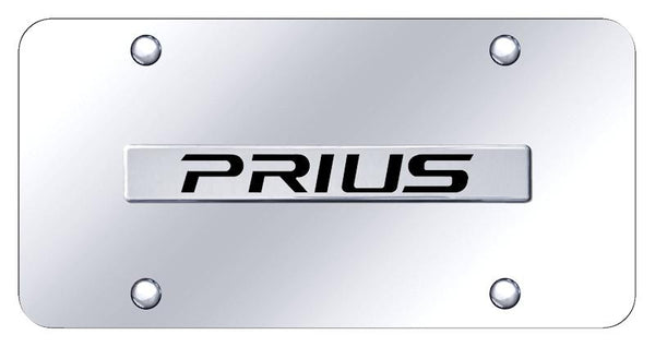 Toyota Prius Chrome on Chrome 3D Bar License Plate - PRI.N.CC