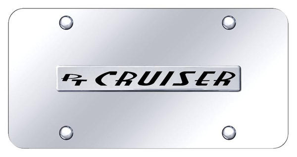 Chrysler PTC Chrome on Chrome 3D Bar License Plate - PTC.N.CC