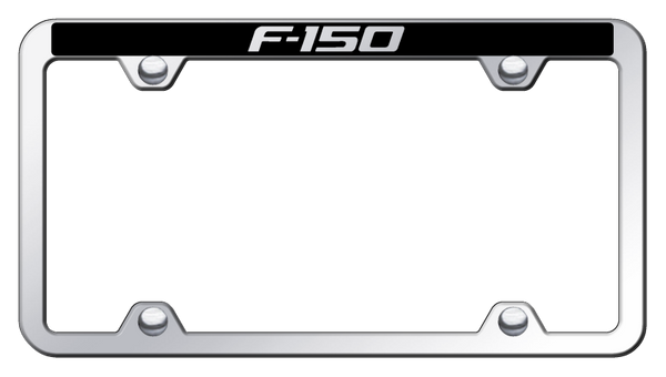 Ford F-150 Wide Body ABS Truck Frame - Laser Etched Mirrored License Plate Frame - PTFW.F15.EC