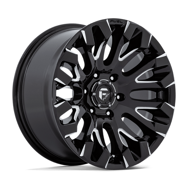 Fuel 1PC D828 QUAKE GLOSS BLACK MILLED Wheels for 2010-2020 FORD F-150 [] - 18X9 1 mm - 18"  - (2020 2019 2018 2017 2016 2015 2014 2013 2012 2011 2010)