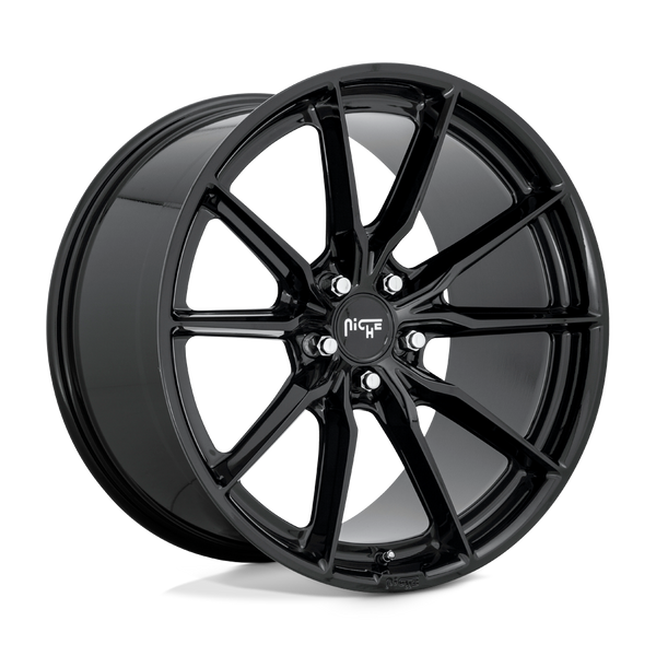 Niche 1PC M240 RAINIER GLOSS BLACK Wheels for 2017-2020 ACURA MDX [] - 18X8 30 mm - 18"  - (2020 2019 2018 2017)