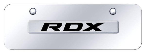 Acura RDX Chrome on Chrome 3D Bar Mini License Plate - RDX.N.CCM
