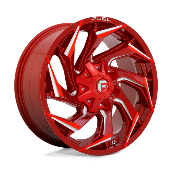 Fuel 1PC D754 REACTION CANDY RED MILLED Wheels for 2013-2023 FORD F-250 F-350 SUPER DUTY [] - 20X9 20 mm - 20"  - (2023 2022 2021 2020 2019 2018 2017 2016 2015 2014 2013)