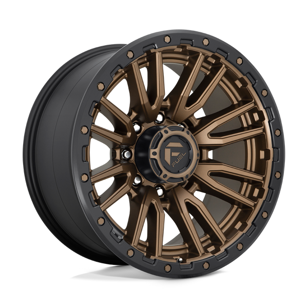 Fuel 1PC D681 REBEL MATTE BRONZE BLACK BEAD RING Wheels for 2013-2023 FORD F-250 F-350 SUPER DUTY [] - 20X10 -18 mm - 20"  - (2023 2022 2021 2020 2019 2018 2017 2016 2015 2014 2013)