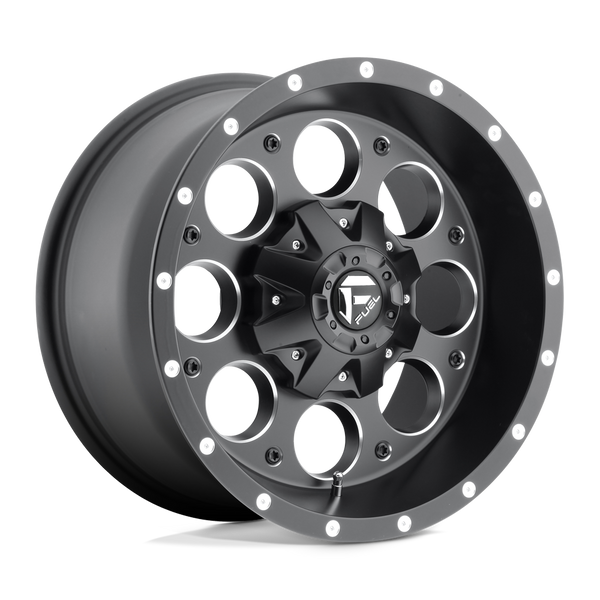 Fuel 1PC D525 REVOLVER MATTE BLACK MILLED Wheels for 2021-2022 FORD BRONCO [] - 17X9 -12 MM - 17"  - (2022 2021)