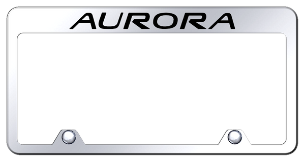 Oldsmobile Aurora Steel Truck Frame - Laser Etched Mirrored License Plate Frame - RF.AUR.EC