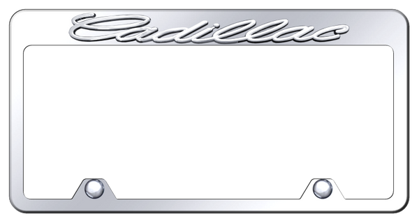 Cadillac Cadillac OEM Steel Truck Frame - Chrome on Mirrored License Plate Frame - RF.CAD.CC