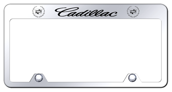 Cadillac Cadillac Steel Truck Frame - Laser Etched Mirrored License Plate Frame - RF.CAD.EC