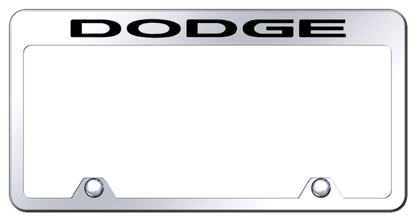 Dodge Dodge Steel Truck Frame - Laser Etched Mirrored License Plate Frame - RF.DOD.EC