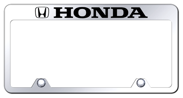 Honda Honda Steel Truck Frame - Laser Etched Mirrored License Plate Frame - RF.HON.EC