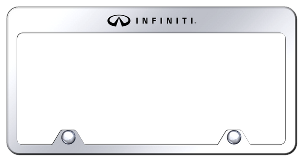 Infiniti Infiniti Steel Truck Frame - Laser Etched Mirrored License Plate Frame - RF.INF.EC