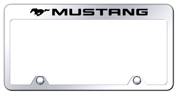 Mustang Mustang Steel Truck Frame - Laser Etched Mirrored License Plate Frame - RF.MUS.EC