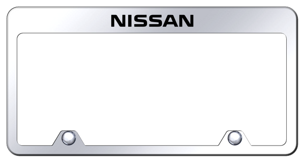 Nissan Nissan Steel Truck Frame - Laser Etched Mirrored License Plate Frame - RF.NIS.EC