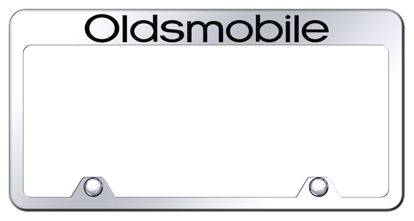 Oldsmobile Oldsmobile Steel Truck Frame - Laser Etched Mirrored License Plate Frame - RF.OLD.EC