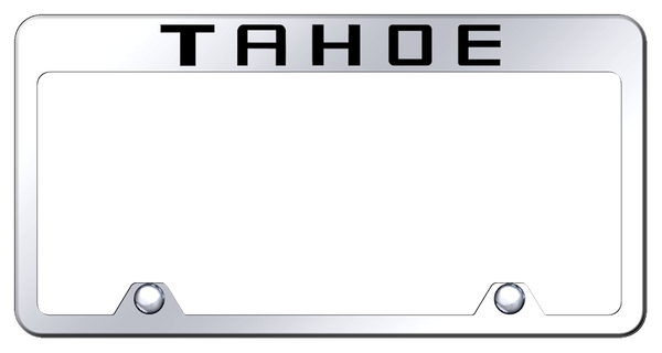 Chevrolet Tahoe Steel Truck Frame - Laser Etched Mirrored License Plate Frame - RF.TAH.EC