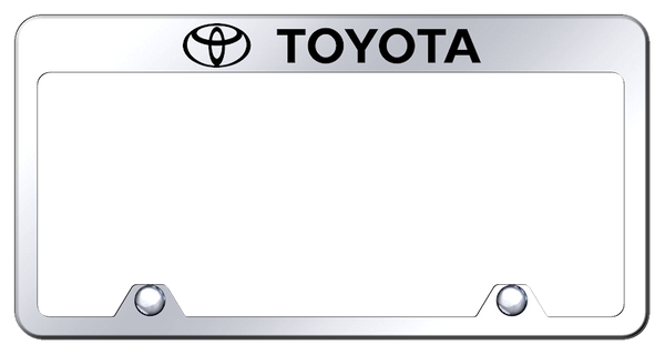 Toyota Toyota Steel Truck Frame - Laser Etched Mirrored License Plate Frame - RF.TOY.EC